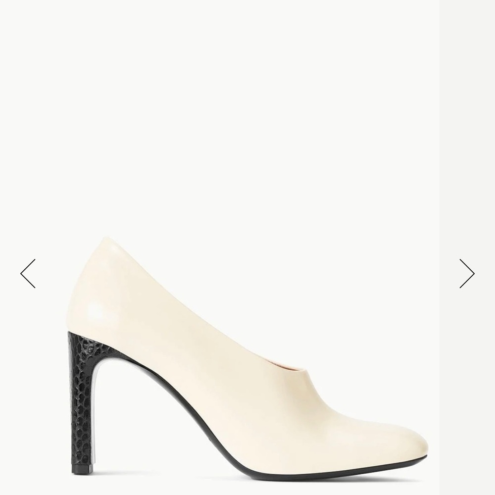 STAUD FLORENTINE PUMP CREAM BLACK BRAND NEW SIZE 37
